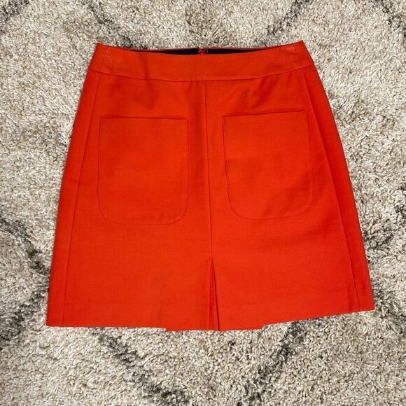 Ann Taylor Loft Orange Skirt Size 0 - Picture 2 of 6